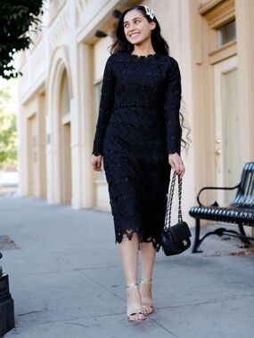 Dainty Jewells Black Lace Dress Size 2XL.